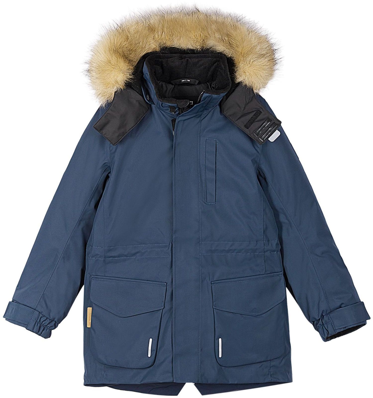 531351-6980_Reima Naapuri - Navy zimna bunda pre chlapca s kozusinkou